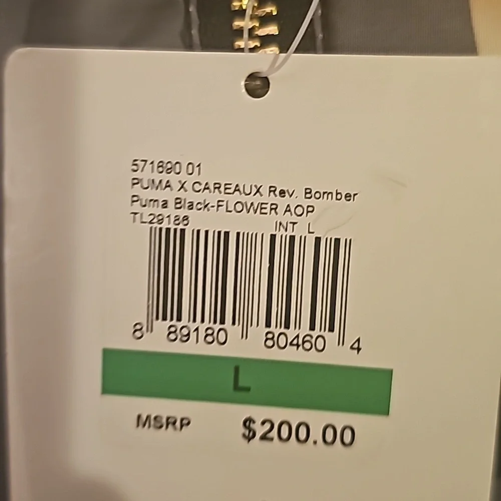 PUMA x CAREAUX BOMBER Reversible JACKET Floral Size Large - Picture 10 of 13